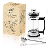 Pro@Home43 French Press Kaffeebereiter 0,35L für 2 Tassen (auch 0,6L), Glas...