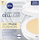 NIVEA Cellular Expert Finish 3in1 Pflege Cushion für helle Hauttöne (15 g), Make-up mit...