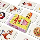 TGC Memory Matching Game Snap Cards 3-in-1 Learning Snap Game Ages 4+, 52 Cards Included,...