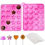 YOUYIKE Silikon Cake Pop Backform,4 in 1 Cake Pop Formen,Silikon Lollipop...