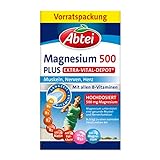 Abtei Magnesium 500 Plus Extra-Vital-Depot - hochdosiert - enthält alle B-Vitamine -...