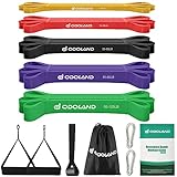 Odoland Fitnessbänder Set Pull Up Resistance Band in 5X Verschiedene...