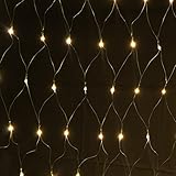 160er LED Lichternetz 1x2m Warmweiß, Indoor und Outdoor, Lichterkette...