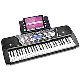 RockJam 54 Key Keyboard Piano with Power Supply, Sheet Music Stand, Piano Note...