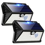 OUILA Solarlampen für Außen, 3 Modi 2200mAh LED Solar mit Bewegungsmelder, 185...