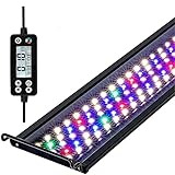 Aquarium LED Beleuchtung, 42W Dimmbare Aquarienbeleuchtung mit Timer für 120cm 2815 lumen...