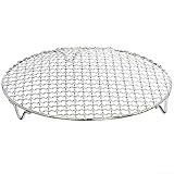 FRMUIC Grillrost Rund, 16.5cm Edelstahl Rundes Grillnetz,Edelstahl grillrost rund, Outdoor...