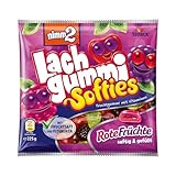 nimm2 Lachgummi Softies Rote Früchte – 1 x 225g – Gefülltes Fruchtgummi mit...