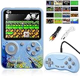 Mini Handheld Konsole mit 500 Spielen, 3 Zoll LCD Farbbildschirm und...