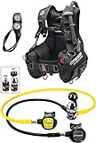 Cressi 1946 Start Pro Scuba Set-Int Tauch Diving, Schwarz, L