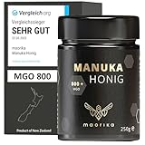 maorika - Manuka Honig 800 MGO + 250g im Glas (lichtundurchlässig, kein Plastik) -...