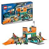 LEGO 60364 City Skaterpark, Spielzeug für Kinder ab 6 Jahren, mit BMX-Rad, Skateboard,...