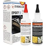 Everglue 5 Minuten Epoxy 200g 2K Epoxidharz mit Härter transparent und hitzebeständig...