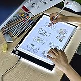 XIAOSTAR leuchtplatte light pad A4 Leuchttisch einstellbare Helligkeit, Copy Board...