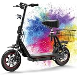 E Scooter,Elektro Elektroroller Erwachsene Elektroscooter,Faltbarer E Roller...