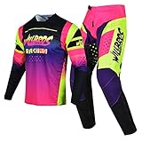 Willbros Motocross Jersey Hose Combo Frauen MX Ausrüstungsset Dreckiges Fahrrad Offroad...