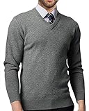 Gemijacka Pullover Herren V Ausschnitt Strickpullover Herren Hemd Pullover Slim...