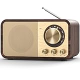 Nostalgie Radio, Retro Radio mit Bluetooth, inkl. TF Karten Slot, 2000mAH...