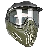 EMPIRE Erwachsene Helix Thermo-Bildschirmmaske Oliv Paintball-Maske, grün, One Size