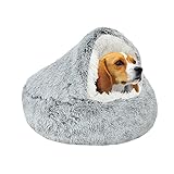 Beruhigendes Hundebett, Flauschiges Plüsch-Katzenbett, für große, mittelgroße und...