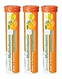 German Multivitamin Brausetabletten 60 Stk. Orangengeschmack - Vitamin C, E, B1,...