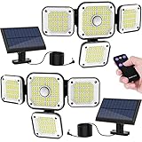 LANSOW Solarlampen für Außen mit Bewegungsmelder, 292 LED Solarleuchten mit...