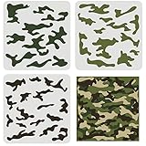 FINGERINSPIRE 3 Stück Camo Schablonen Kit 30x30cm Camo Schablonen Für Sprühfarbe...