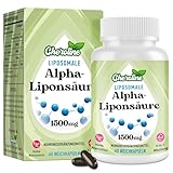 Liposomale Alpha-Liponsäure 1500 mg Weichkapseln, mit Acetyl-L-Carnitin 900 mg...