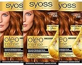 Syoss Oleo Intense Öl-Coloration 7-77 Kupferblond Stufe 3 (3 x 115 ml), dauerhafte...