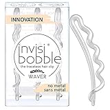 Invisibobble Haarspangen Crystal Clear I 3x Haarspangen transparent für Mädchen und...