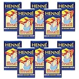 Henne Henna Fiery Red Auburn Henna Haarfärbepulver, 10er-Pack