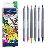 Faber-Castell 164525 - Goldfaber Aqua Dual Marker, Graffiti, mit Pinselspitze und...