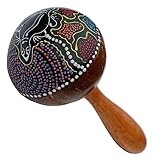 NEU Maraca Klapper Rassel Kokos Musikinstrument Maraka Mus102