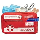 PETEX 43930012 Verbandtasche Inhalt nach DIN 13164, rot