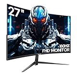 Gawfolk 27 Zoll Curved Gaming Monitor 165Hz/ 180Hz, PC Bildschirm Full HD 1080P,...