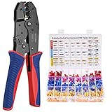 GUPTOMES Crimpzange, 36 Arten Kabelschuhe Set, Crimping Pliers,...