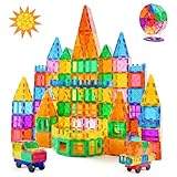 CUIOLTOY Magnetische Bausteine, 121 Teile Starker Magnet Spielzeug Kinder...