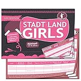 KARTENVERSAND24 Stadt Land Fluss Mädchen Edition Girls Geschenk für Teenager...