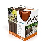 Cellfast Gartenpalisade Standard ziegelsteinrot Höhe 25,5cm, Länge 2,3m...