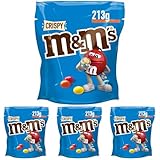 M&M'S Crispy, Schokolinsen mit Knusperkern, Schokolade, 1 Packung (1 x 213g) (Packung mit...