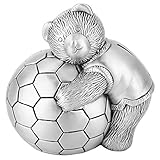 Spardose Kleiner Bär mit Fußball-Münztopf, Sparschwein, Desktop-Ornament, Geschenk für...