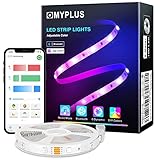 MYPLUS LED Strip 5m, Bluetooth Led Streifen mit App-steuerung Farbwechsel und...