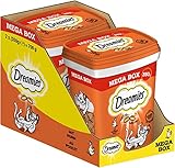 Dreamies Katzensnacks mit Huhngeschmack, 2x350g – Außen knusprige & innen...