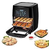 Fine Life Pro Heißluftfritteuse 13L mit LED-Touchscreen, 1700W heissluftfriteuse xxl mit...