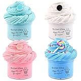 ROWECVCE 4 Pack Candy Oreo Fluffy Butter Slime Set, Schleim Kinder duftende...