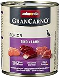 animonda GranCarno Hundefutter Senior, Nassfutter für ältere Hunde ab 7...