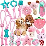 VIPNAJI Welpenspielzeug -15pcs ​Langlebiges Hundespielzeug für Welpen/kleine und...