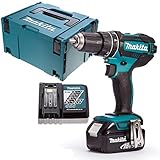 Makita DHP482Z LXT 18 V Kombi-Bohrer mit 1 x 5,0 Ah Akku, Ladegerät & Einlage, 18 V