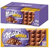 Milka Mmmax Champiolade, 11 x 270g, Schokoladentafel mit Alpenmilch Schokolade...