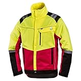 NEU! Worky Forstschutz-Jacke Komfort, modern, rot/neongelb, mit Reflexstreifen,...